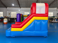 JIALE Desain Baru Permainan Seluncur Tiup PVC Multifungsi, Warna dan Logo Dapat Disesuaikan, 3.8x3.6m², Indoor/Outdoor, Komersial