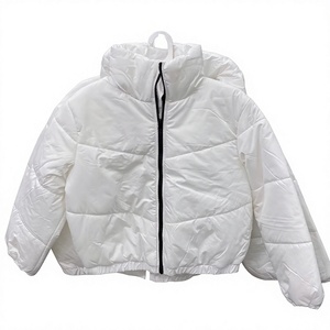 Lightweight Long-Sleeve Full-Zip Waterproof <b>Packable</b> Puffer Bomber <b>Jacket</b> Solid Color Eco-Friendly Unisex Winter - Product Image 2