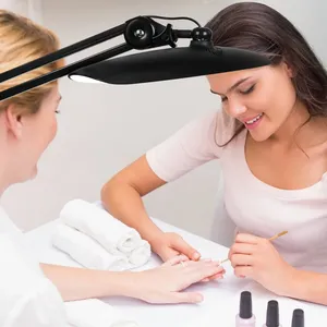 1600 Lumens LED <b>Desk</b> Lamp with Clamp 20 Inches 24W Bright <b>Desk</b> Light Adjustable Arm Dimmable Lamp for Home Office <b>Nail</b> Light - Product Image 2