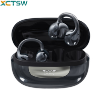 Earphone Jepit Telinga T23 Baru 2026, Earbud Portabel untuk Fitness, Headphone TWS Model Anting, Earphone Nirkabel BT Clip-on, Headset Gaming IPX-6