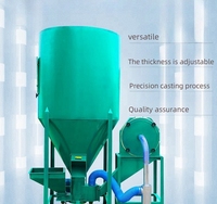 Machine de mélange d'aliments verticale Mélangeur d'aliments pour porcs poulets 1 tonne Prix de vente du Mozambique/Kenya