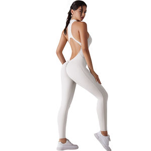 Pantalones de Fitness de Yoga de cuerpo completo sin mangas para mujer, de secado rápido, transpirables y ligeros, elásticos en cuatro direcciones para adultos - Product Image 3