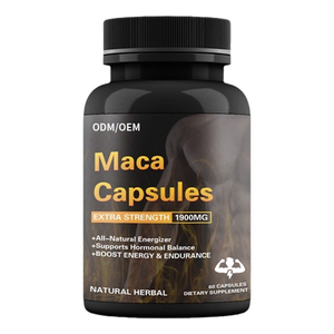 Capsule di Estratto di Radice di <span class=keywords><strong>Maca</strong></span> Biologica a Marchio Privato - Integratore Erboristico per Adulti per Gestione dell'Energia e Supporto Immunitario, Non Adatto a Donne in Gravidanza - Product Image 1