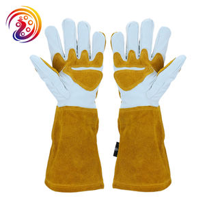 Guantes de Soldador de Alta Resistencia de Piel Vacuna Serraje con Puño Largo de 16 Pulgadas, Guantes Protectores de Mano Resistentes al Desgaste para Jardinería - Product Image 4