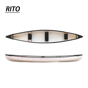 Canoa <span class=keywords><strong>de</strong></span> <span class=keywords><strong>pesca</strong></span> con paleta <span class=keywords><strong>de</strong></span> <span class=keywords><strong>madera</strong></span>, bote <span class=keywords><strong>de</strong></span> plástico barato canadiense doble <span class=keywords><strong>para</strong></span> 3 y 4 personas - Product Image 6