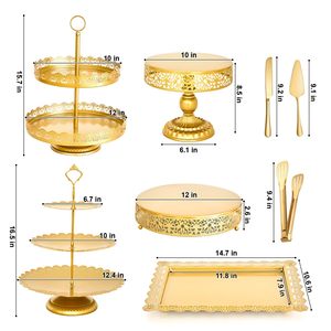 LANJO Juego de 12 Soportes Elegantes Desmontables de Hierro para Cupcakes, Bandejas para Servir Postres, Decoración para Bodas, Fiestas, Baby Showers y Eventos - Product Image 5