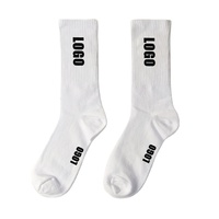 Chaussettes de sport unisexes personnalisées de haute qualité pour hommes, broderie personnalisée, livraison rapide, chaussettes jacquard