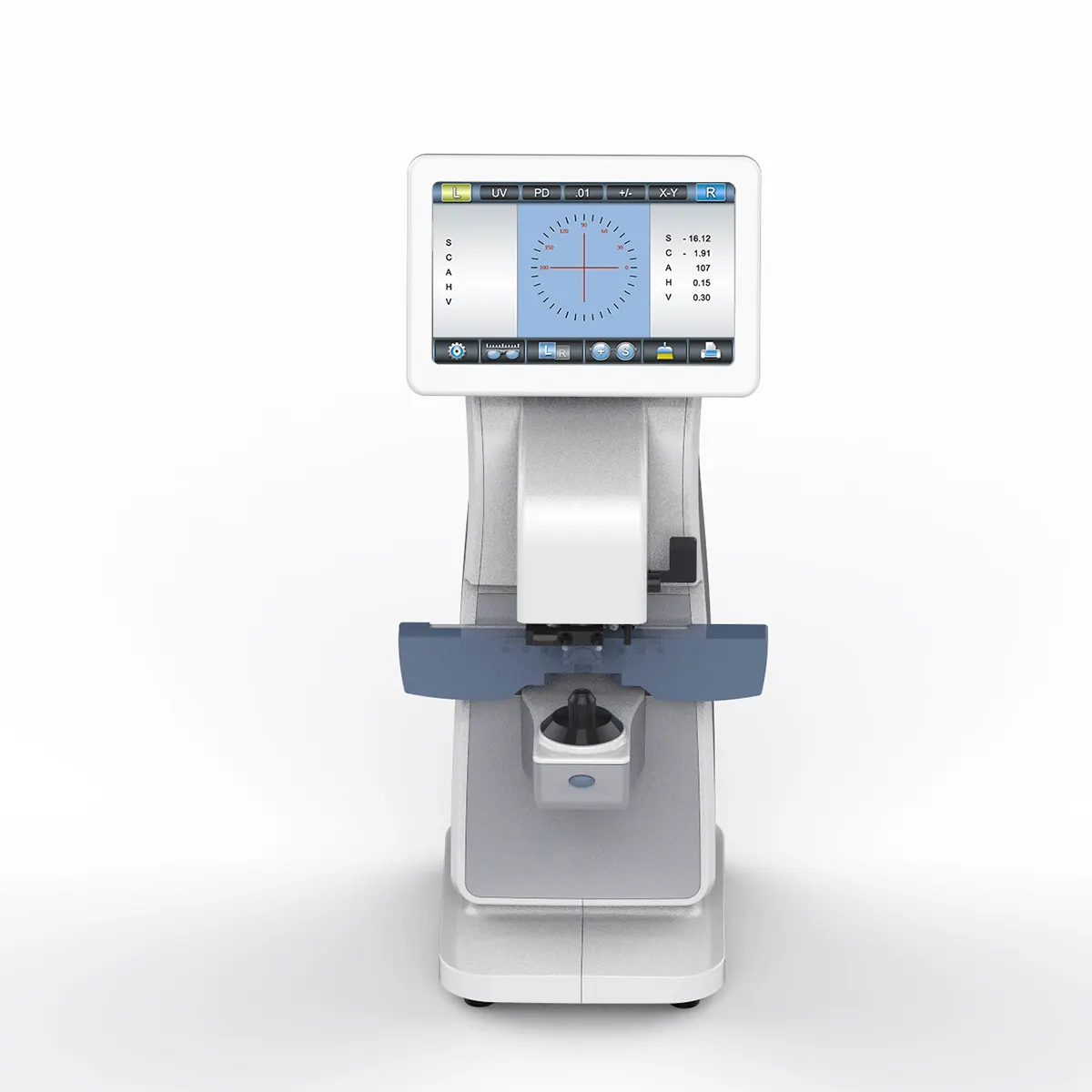 2024 Neues Modell automatisches Linsemeter guter Preis optische Ausstattung Linsemeter mit PD-UV-Drucker