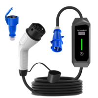 Homeuse Type 2 3.5KW 16A 7KW 32A Chargeur EV portable réglable en courant certifié IEC 62190 avec prise d'alimentation personnalisée
