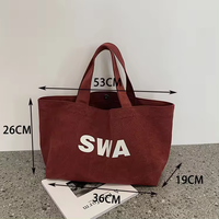 Sac de promotion en toile de coton réutilisable et durable avec logo imprimé personnalisé pour femmes
