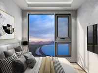 Fenêtre à auvent en aluminium avec double vitrage trempé gris sur mesure avec moustiquaire pour bâtiments résidentiels et bureaux