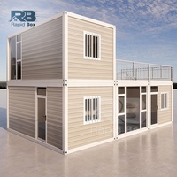 Maison miniature détachable de 20 pieds, mini-maison de luxe, ossature en acier, maison mobile, villa modulaire, maison préfabriquée portable, conteneur