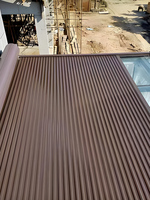 Auvent de luxe motorisé à télécommande, toit à lamelles en aluminium, rétractable, imperméable, autoportant, pour jardin et terrasse extérieure