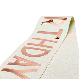 Écharpe de fête d'anniversaire rectangulaire personnalisée en or rose pailleté « C'est mon anniversaire » pour la décoration de l'épaule - Product Image 2