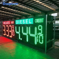 Prix du gaz Offre Spéciale Affichage couleur du panneau LED diesel mazout essence Écran d'affichage pour station service