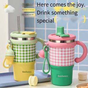 MAIMA Factory Direct Alta calidad 550ml Cerámica Interior 304 Acero inoxidable Botella de agua aislada al vacío Tapa abatible Niños - Product Image 6