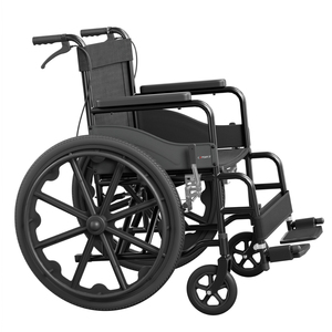 Cansera Standard Stahl Schwarz Behindertengerechter Senioren Medizinischer Orthopädischer Patienten Manueller Rollstuhl 100KG Tragfähigkeit für den Heimgebrauch - Product Image 2
