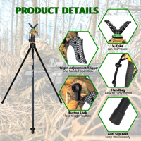 Fierydeer DX-004-03GEN3 1m Équipement de chasse Accessoires réglables et rétractables Trépied de chasse/Trépied pour appareil photo