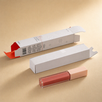 Boîtes d'emballage pour gloss à lèvres écologiques, emballage personnalisé pour gloss à lèvres, boîte d'emballage cosmétique, boîte cadeau
