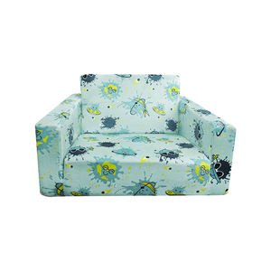 फोल्डेबल बच्चे सोफे बिस्तर प्यारा कार्टून प्रिंट प्ले सोफे कुर्सी लाउजर उच्च घनत्व फोम संपीड़ित सोफा - Product Image 1