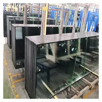 Ventanas con Aislamiento Térmico de Triple Vidrio, Ventana Negra de Piso a Techo, Vidrio de Seguridad para Edificios, Vidrio Aislante al Vacío