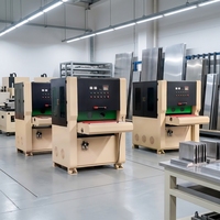 Machine de ponçage automatique à bande large pour métaux plats et tôles