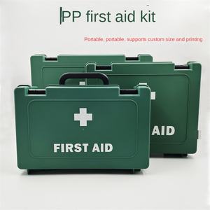 Caja de almacenamiento de botiquín de primeros auxilios portátil impermeable con certificación CE, caja de herramientas de emergencia de plástico para empresa escolar, seguridad empresarial - Product Image 3