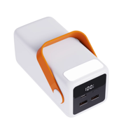 Nouvelle batterie externe haute capacité 50000mAh 2026 avec lumière LED pour les gadgets tendance en plein air, charge sécurisée