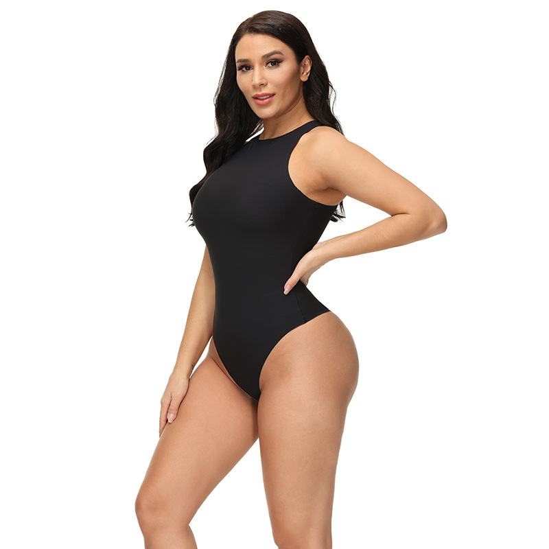 ZOYIAME New Seamless Bodysuits High Cut Leg Shaping Thong Underwear Sleeveless Sculpting Bodysuit Shaper for Women Manufacturer