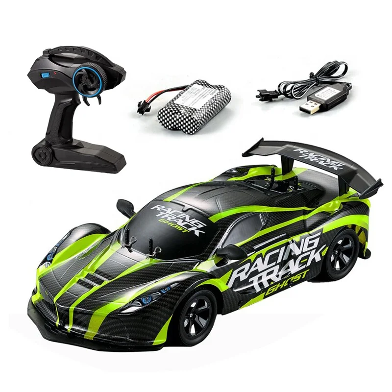 2.4g controle remoto brinquedo 1:10, tamanho grande, corrida rc carro 4ch, alta velocidade, carro 25-30 km/h