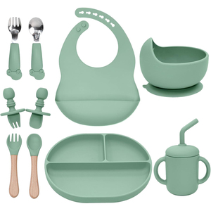Biberón de Silicona 2025, Venta al Por Mayor, Marca Privada Personalizada, Libre de BPA, Ajustable, Impermeable, Ecológico, Antibacterial, Desechable - Product Image 1