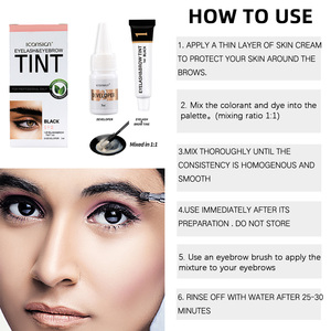 3 colores sin amoníaco Natural potenciadores de <span class=keywords><strong>cejas</strong></span> de larga duración Gel <span class=keywords><strong>tinte</strong></span> crema impermeable a prueba de manchas <span class=keywords><strong>tinte</strong></span> semipermanente para <span class=keywords><strong>cejas</strong></span> - Product Image 5