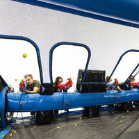 Jeux Gonflables Personnalisés Système IPS pour Adultes, Jeu de Carnaval Sportif Interactif Commercial, Jeu de Tir IPS Gonflable à Vendre