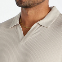 T-shirt uni en jersey à manches longues 100 % coton léger et respirant pour homme, col en V, coupe classique, imprimé sérigraphié personnalisé