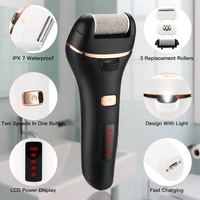 PRITECH 3 in 1 Epilator Elektrik untuk Wanita, Alat Cukur, Penghilang Bulu, Penghilang Kapalan dengan Layar LED Pintar, Tahan Air IPX5
