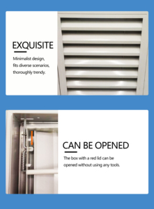 Thiết kế hiện đại có thể tháo rời Core trở lại lưới tản nhiệt không khí vuông HVAC Bản lề cửa truy cập bộ lọc làm bằng nhôm - Product Image 5