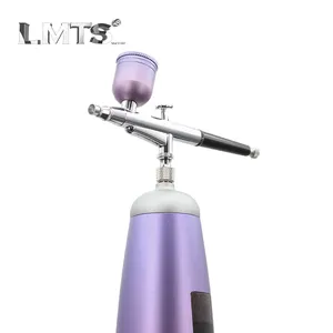 Airbrush-Pistole für Kunstmalerei Tätowiermaschine Handwerk Kuchen Spray-Modell Barbier schnurloser Kompressor AUTO intelligenter Airbrush-Kit