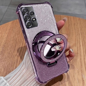 Funda Protectora para Teléfono Móvil <span class=keywords><strong>Samsung</strong></span> Galaxy A07 A17 A10 A50 con Esquinas Reforzadas, Acabado Brillante y Soporte de Espejo - Product Image 1