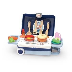 <span class=keywords><strong>Petit</strong></span> <span class=keywords><strong>Chef</strong></span> 4 en 1 Valise Rô<span class=keywords><strong>le</strong></span> Jouer Merveille Outil De Cuisson Grande Cuisine Set Jouet pour Enfants - Product Image 2