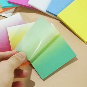 New Gradient Color <b>Sticky</b> <b>Notes</b> Student Stationery Marking Memo Pads Office Message Notepads Self Adhesive N Times - Product Image 3