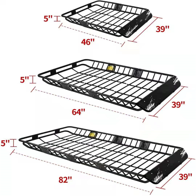 Багажник на крышу 84 дюйма, удлинитель для багажа в машину, для кроссоверов и кемпинга