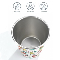 Moioco Gobelets empilables en métal de 12 oz pour décorations de fête de Noël, cadeaux de Noël pour adolescents (filles et garçons)