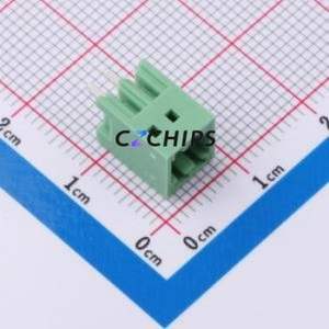 1881558 Plug-in Terminal Block Through hole Component (THT),P=2.5mm Connector 2.5mm Green Straight Pin 2P - Product Image 1