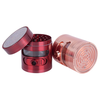 Broyeur à herbes en alliage de zinc 63 mm, vente en gros, broyeurs à tabac métalliques personnalisés, produits pour fumeurs, broyeur portable pour tabac