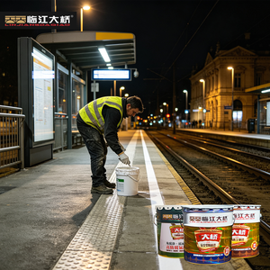 Peinture de sol en résine époxy sans solvant OEM/ODM, vernis extérieur imperméable et antidérapant pour revêtement routier en caoutchouc - Product Image 1