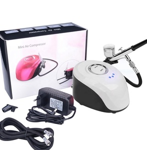 Kit completo de aerógrafo para decoración de pasteles, arte corporal, tatuaje de uñas, compresor recargable, pistola y herramientas de cobre y ABS - Product Image 1