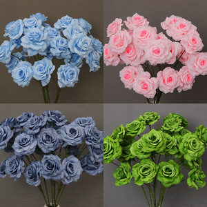 Roses artificielles à branche unique, rose diamant, haute simulation, décorations de mariage, arrangements floraux - Product Image 2