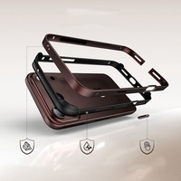 Coque de téléphone pour iPhone 18 Pro Max, bord en alliage d'aluminium, antichoc, coque de téléphone pour iPhone 17, coque de téléphone légère en métal