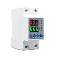 Dispositif de protection contre les surtensions et les sous-tensions réglable TOMZN DIN Rail 230V, relais de protection, moniteur de courant, limite de courant 63A