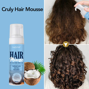 Ensemble de produits Curl Mousse pour les cheveux à la noix de coco Crème pour les boucles Gel pour les cheveux <span class=keywords><strong>Curling</strong></span> <span class=keywords><strong>Custard</strong></span> Curl Spray - Product Image 4